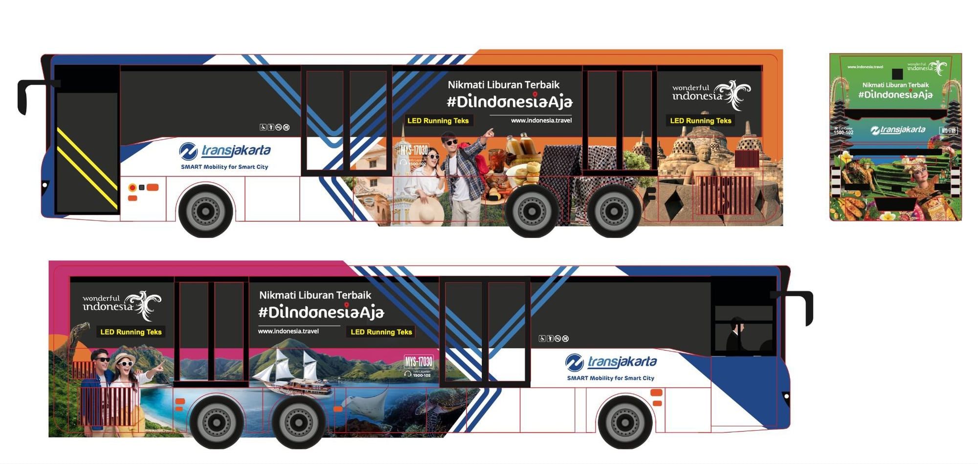 Christmas and New Year Holidays, OOH Campaign: documentation for Wonderful Indonesia